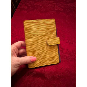 Louis Vuitton Yellow & Purple Epi Leather Small Agenda